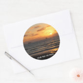 Sticker Rond Conception Personnalisée Avec Votre Propre Photo E (Enveloppe)