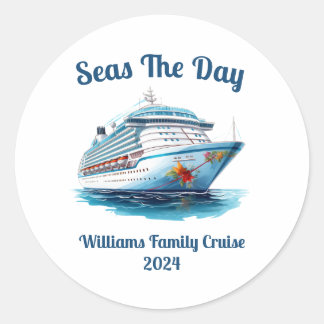 Sticker Rond Conception personnalisée de croisière - particulie