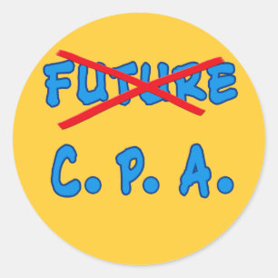 Sticker Rond Conception plus future d'obtention du diplôme de