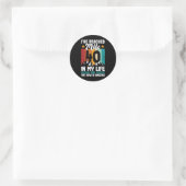 Sticker Rond Conception pour 40e anniversaire de randonnée à pi (Sac)