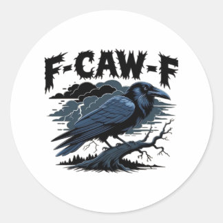Sticker Rond Conception propre minimale F-Caw-F