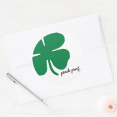 Sticker Rond Conception Shamrock à la mode Pinch Proof (Enveloppe)