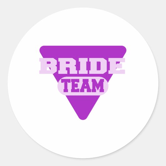 Sticker Rond Conception Team Bride (Devant)