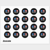 Sticker Rond Conception Two Fiddy Aamerica 250 (Feuille)
