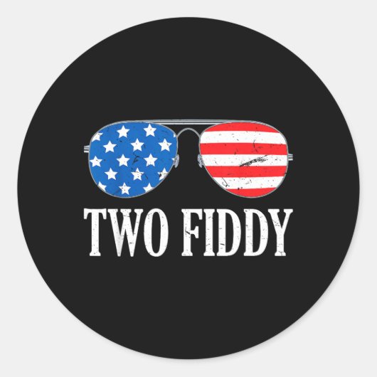 Sticker Rond Conception Two Fiddy Aamerica 250 (Devant)