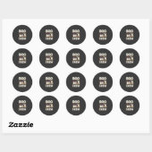 Sticker Rond Conception vectorielle fantômes Halloween Boo Crew (Feuille)