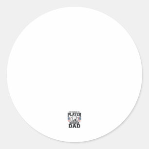 Sticker Rond Conception vectorielle vintage du joueur préféré d