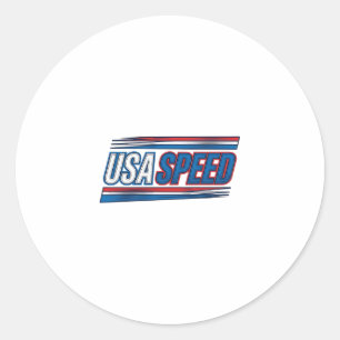 Sticker Rond Conception vectorielle vintage patriotique de cour