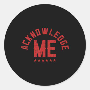 Sticker Rond Conception vintage, Me Reconnaître, Concours Sport