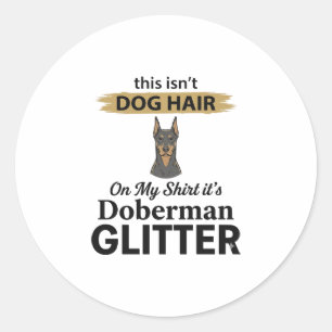 Sticker Rond Conception vintage pour amateur de chien drôle Dob