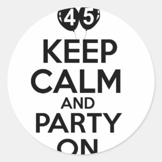Sticker Rond Conceptions 45 an drôles