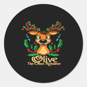 Sticker Rond Conceptions Animales Cool Et Plus Olive L'Autre Re