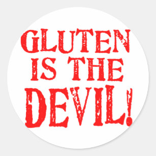 Sticker Rond Conceptions coeliaques libres de gluten aucune