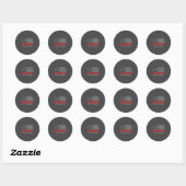 Sticker Rond Conceptions De L'élection Américaine Par Ab Unisex (Feuille)