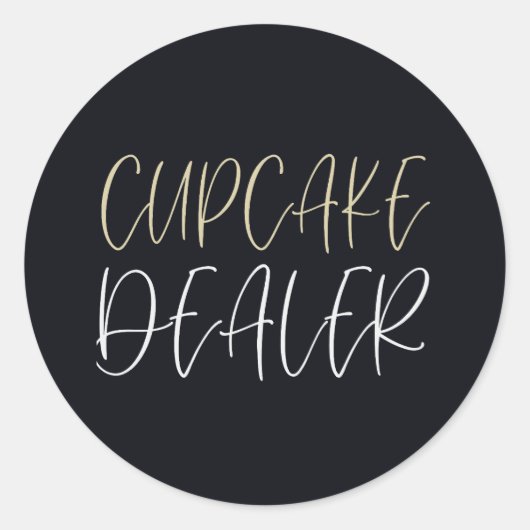 Sticker Rond Concessionnaire Cupcake (Devant)