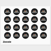 Sticker Rond Concessionnaire de gâteaux cueillette gâteau Froid (Feuille)
