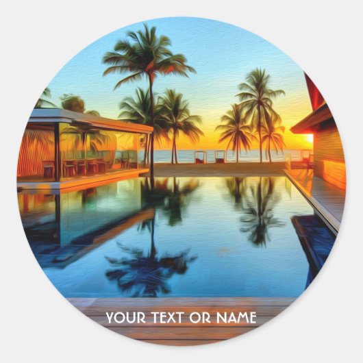 Sticker Rond Concevez en fonction du client avec votre propre (Devant)