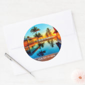 Sticker Rond Concevez en fonction du client avec votre propre (Enveloppe)