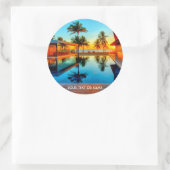 Sticker Rond Concevez en fonction du client avec votre propre (Sac)