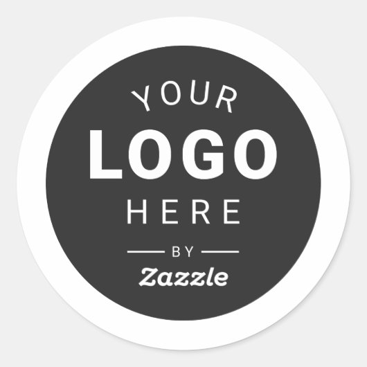 Sticker Rond Concevez Votre Propre Création de Logo (Devant)