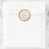 Sticker Rond Concevez votre propre entreprise de logo moderne p (Sac)