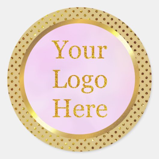 Sticker Rond Concevez votre propre entreprise de logo moderne p (Devant)