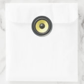 Sticker Rond Concile du haut-parleur (Sac)