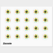 Sticker Rond Concile du haut-parleur (Feuille)