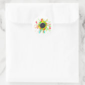 Sticker Rond Concile du haut-parleur (Sac)