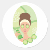 Sticker Rond Concombre (Devant)