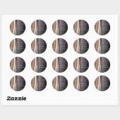Sticker rond conçu pour cheveux (Feuille)