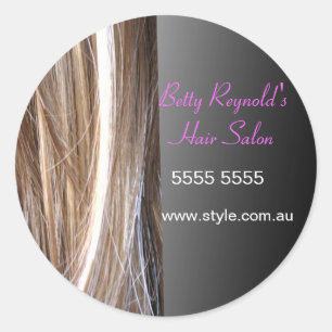Sticker rond conçu pour cheveux