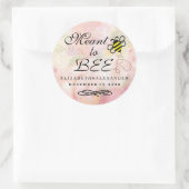 Sticker Rond Conçu pour être Aquarelle Fleur Mariage Invité Fav (Sac)