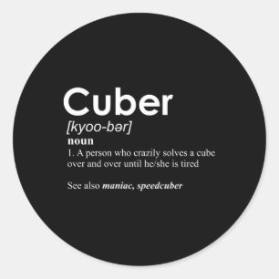 Sticker Rond Concurrence Définition de cube de puzzle
