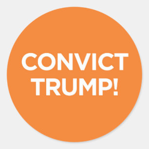 Sticker Rond Condamner Trump ! -Autocollant