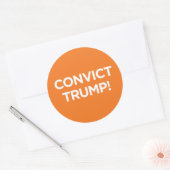 Sticker Rond Condamner Trump ! -Autocollant (Enveloppe)