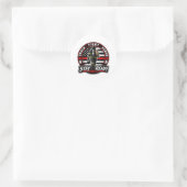 Sticker Rond Condition physique des pompiers (Sac)