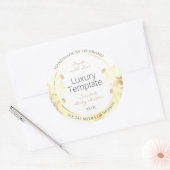 Sticker Rond Conditionnement de luxe de produits floraux Étique (Enveloppe)