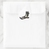 Sticker Rond Condor de Californie (Sac)