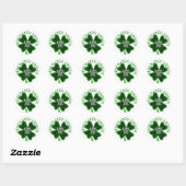 Sticker Rond Conducteur désigné Saint-Patrick's Day (Feuille)