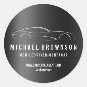 Sticker Rond Conducteur en ligne Location de voiture d'affaires