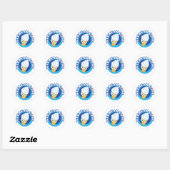 Sticker Rond cône de glace (Feuille)