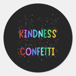 Sticker Rond Confetti Génial - M Positif Lumineux Et Coloré