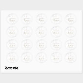 Sticker Rond confetti parties scintillant conception Baptême (Feuille)