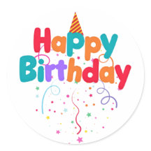 Confettis d'anniversaire