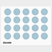 Sticker Rond Confettis de coeurs pour mariage (Feuille)