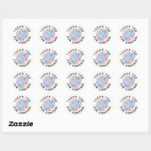 Sticker Rond Confettis de personnages du Dr Seuss | Anniversair (Feuille)