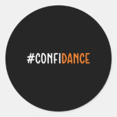 Sticker Rond Confiance - Danseuse Dancing Lover (Devant)