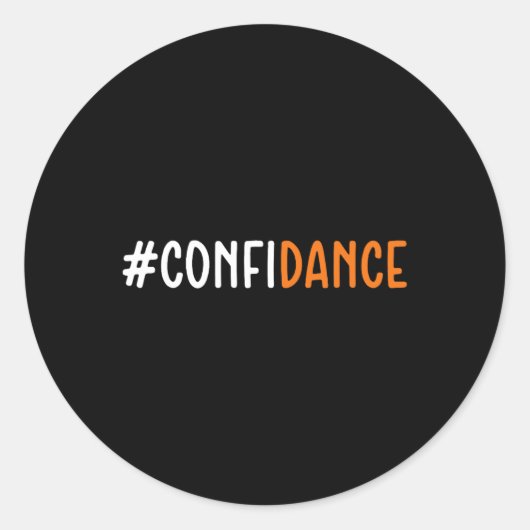 Sticker Rond Confiance - Danseuse Dancing Lover (Devant)