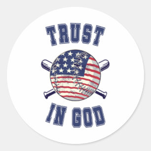 Sticker Rond Confiance en Dieu